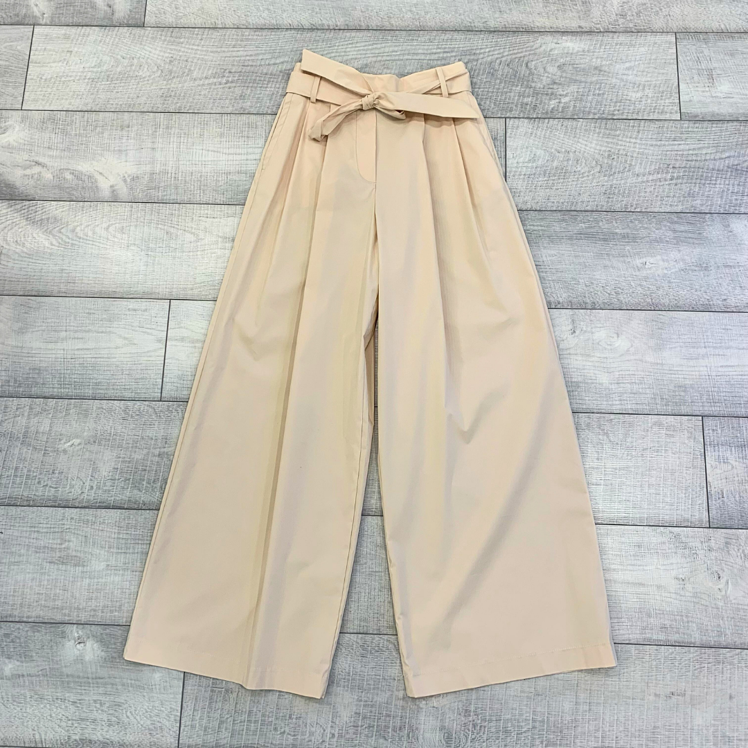 Pantalone palazzo beige