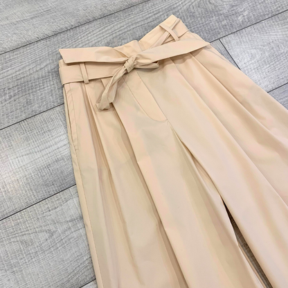 Pantalone palazzo beige