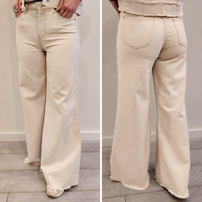 Pantalone palazzo burro mod. Sidney Vicolo